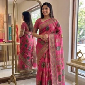 Soft Eeode Cottons Zari Silk Saree